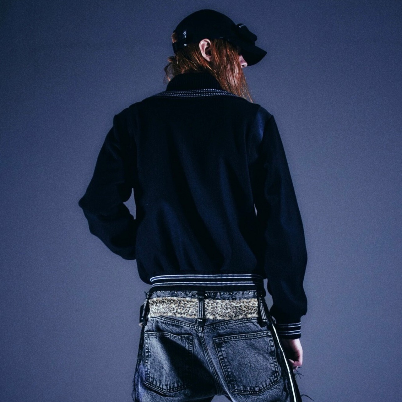 【99％IS】 Studs Leather Patch     ' 77 ' Varsity Jacket  [Hand Made Custom] (BLACK) - 7