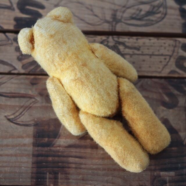 クマのぬいぐるみ・Antique / テディベア ぬいぐるみ36㎝ アンティークヴィンテージドイツ製テディベア Bear グラスアイ・刺繍 / アンティーク雑貨