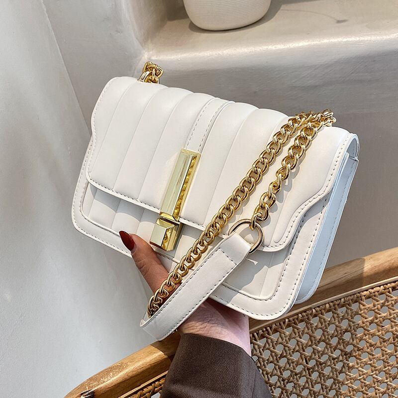 チェーン スタイルレッド スクウェア メッセンジャーバッグ 手作りハンドバック69713079319