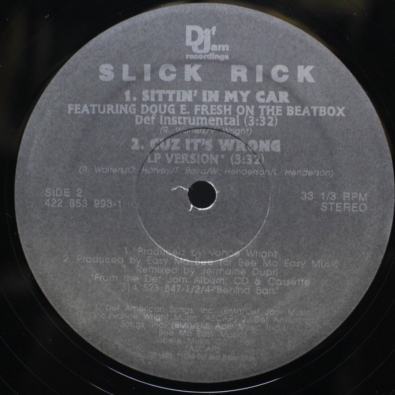 Slick Rick / Sittin' In My Car [422 853 993-1] - 画像4
