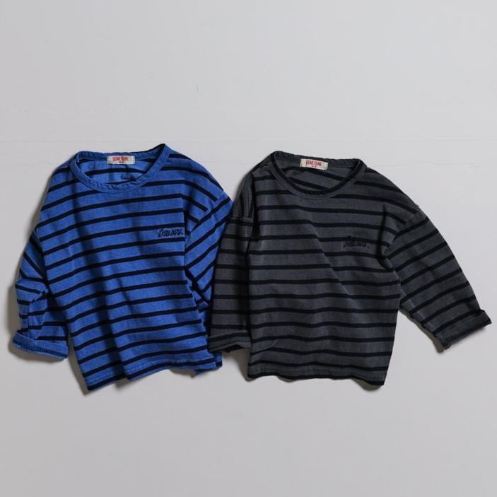 «予約»«ジュニアサイズあり»«Boneoune» ネイムボーダートップス 2colors