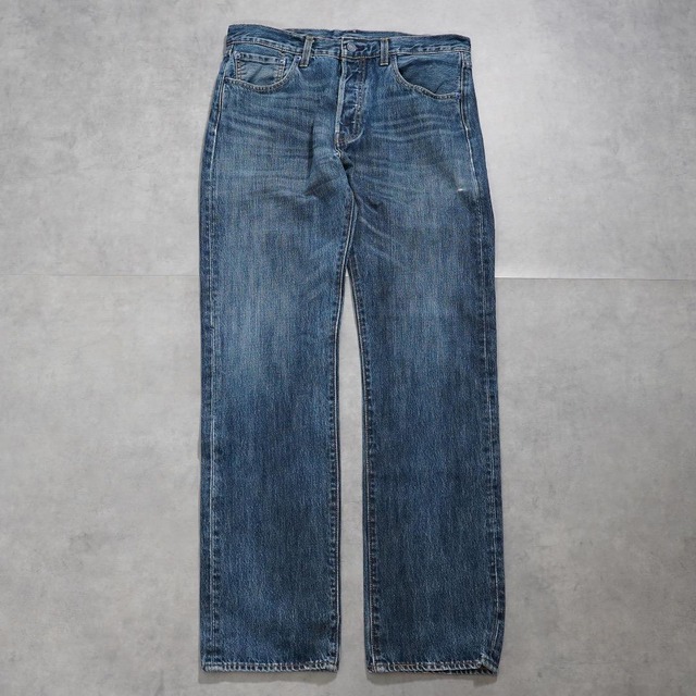 リーバイス501 Levis W32 ブルーデニム 青 古着 ヒゲ 16039