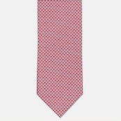 3-fold Silk Tie Geometric Pattern Red-M34305