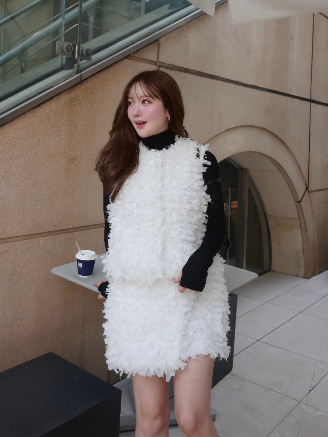 予約】sugar skort / white (11月上旬発送予定) | HYEON