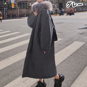 ファー付き ロングコート M 5col 250453