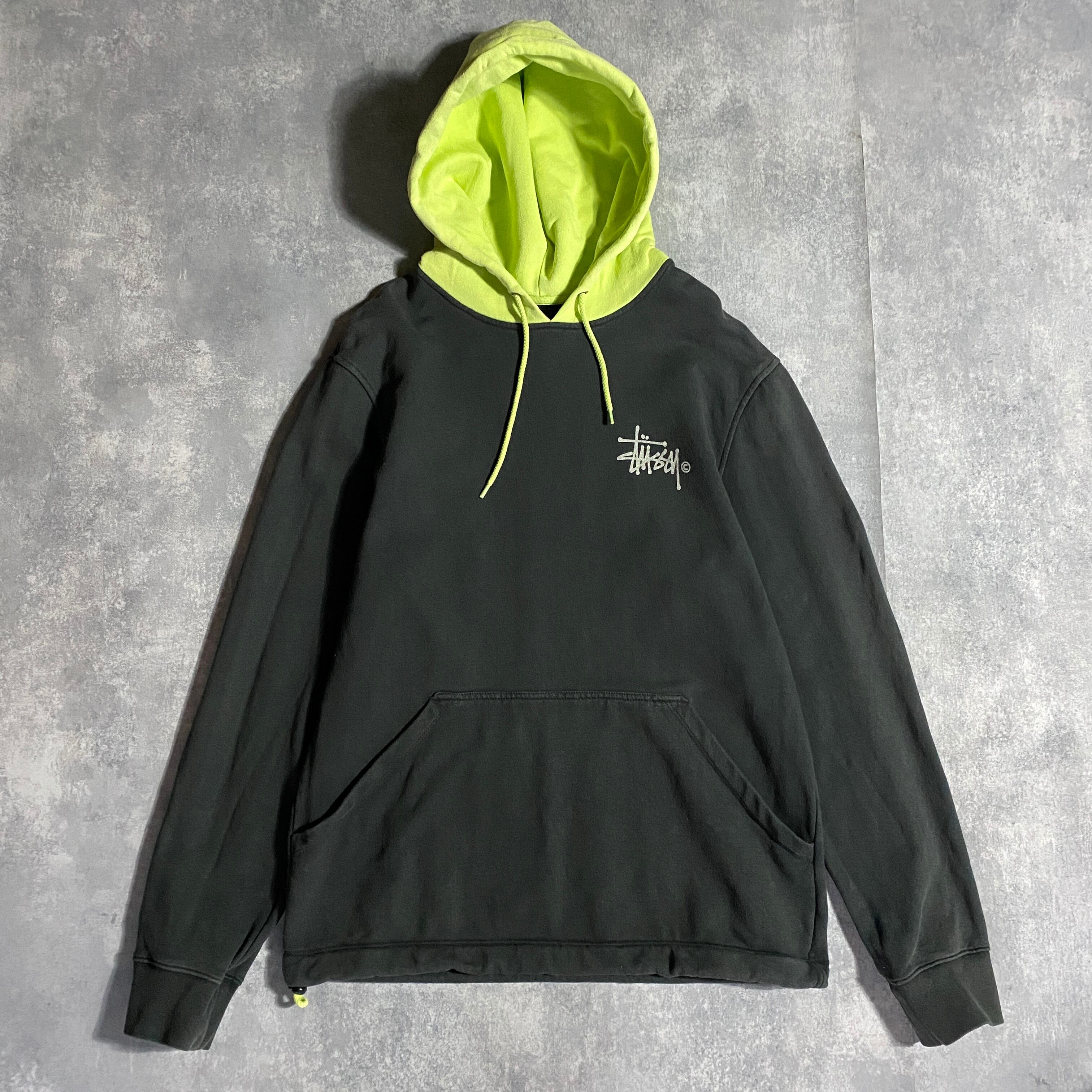 stussy　ステューシー　ショーンフォト　バックプリント　バイカラー　スウェット　パーカー