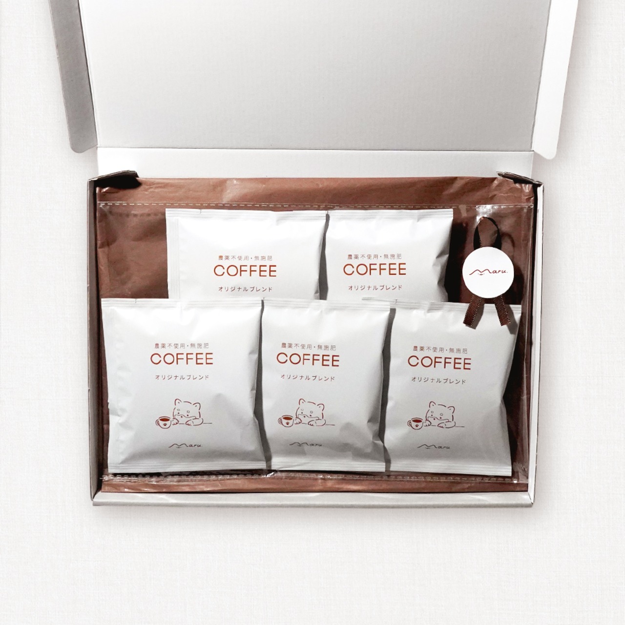 まるのやさしいドリップコーヒー5つのBOX