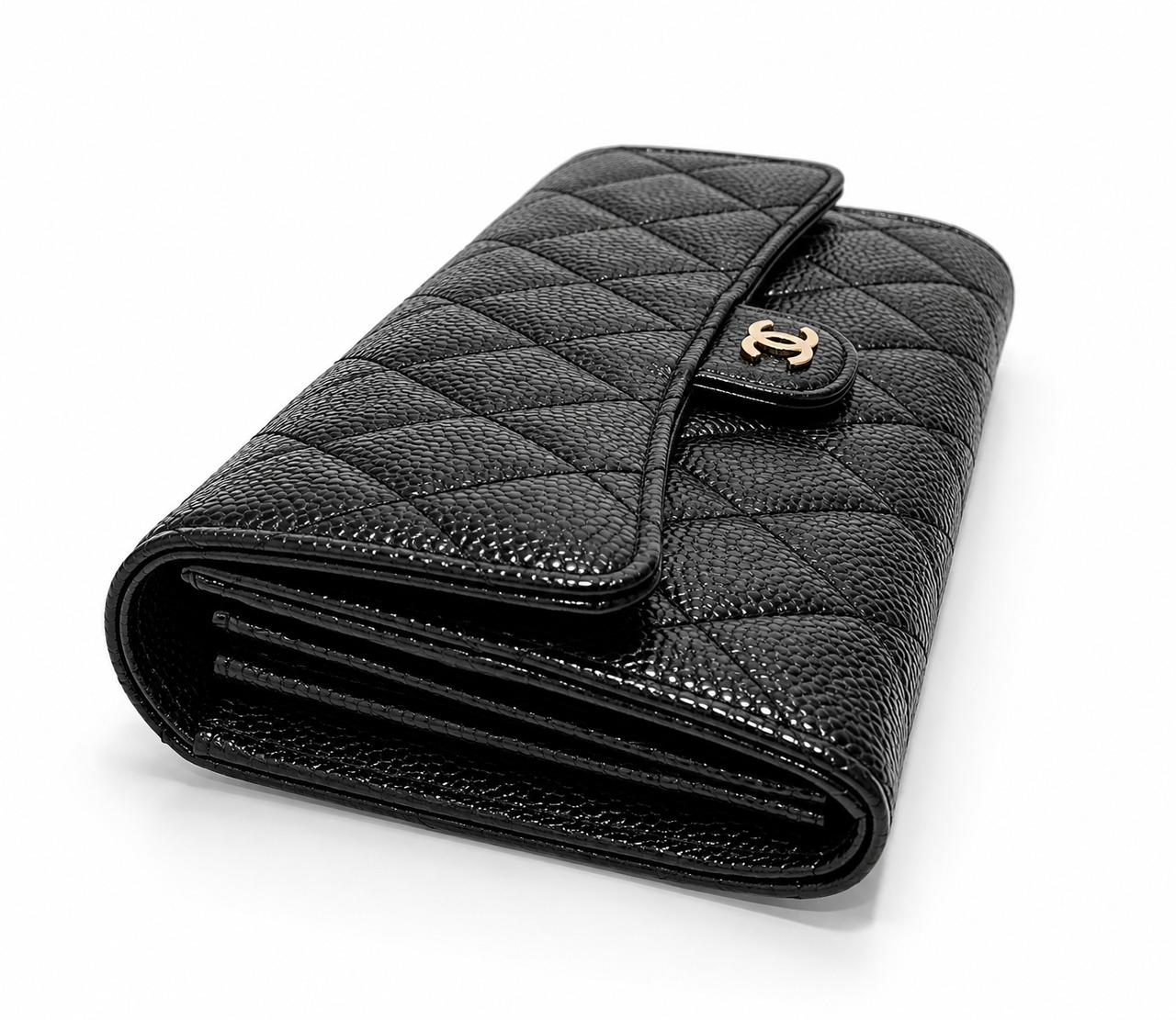 CHANEL シャネル 長財布 P0241-Y01588-C3906 ﾏﾄﾗｯｾ ｷｬﾋﾞｱｽｷﾝ