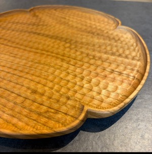 花型パン皿（大）桜　木工房 玄