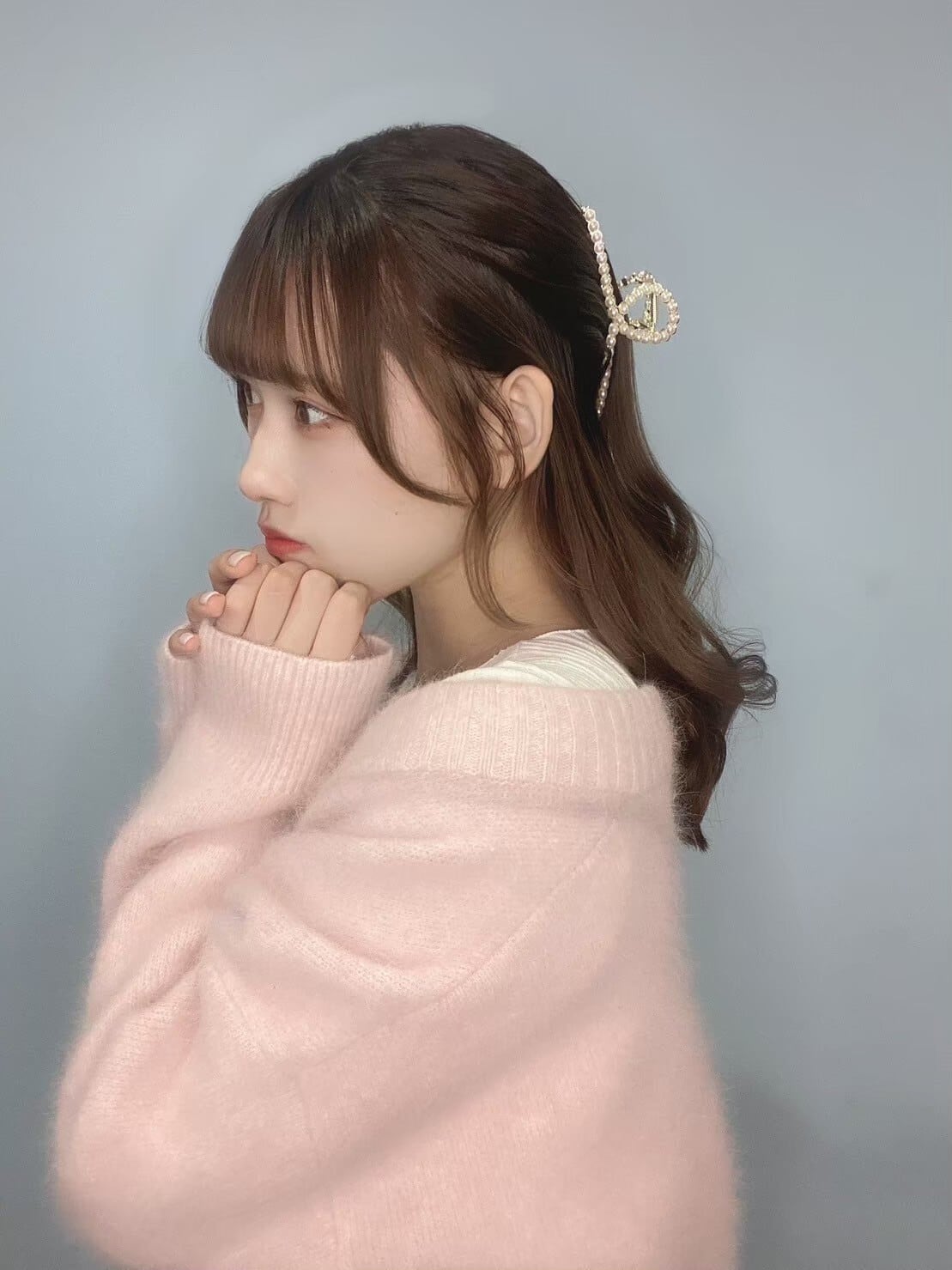 パールヘアバンスクリップ レディース ヘアアクセサリー バレッタ ヘア