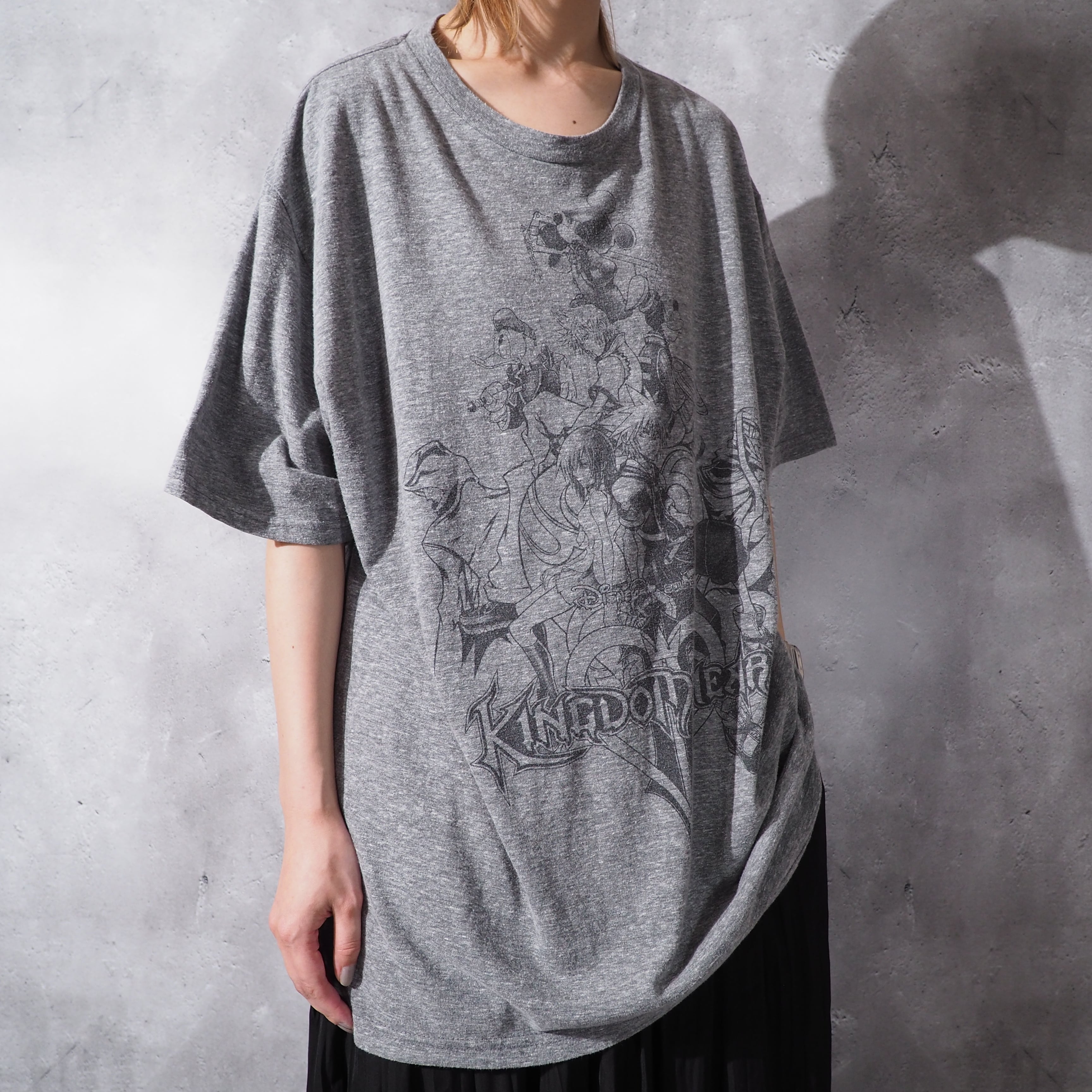 Kingdom hearts all star printed loose silhouette tee