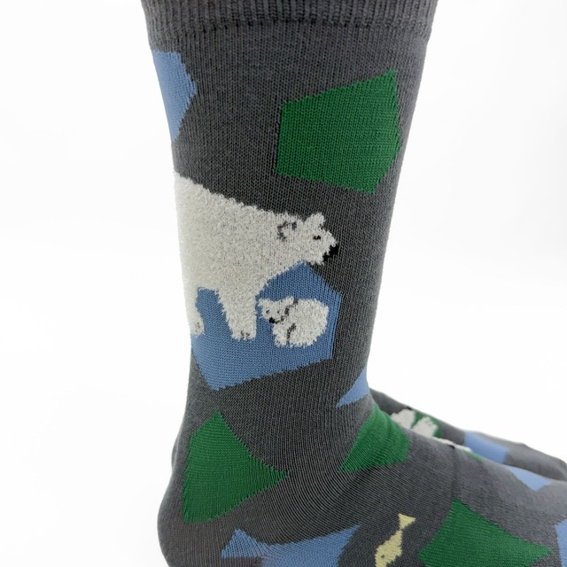 【Miyuki Matsuo】松尾ミユキ  SOCKS POLAR BEAR シロクマ ソックス