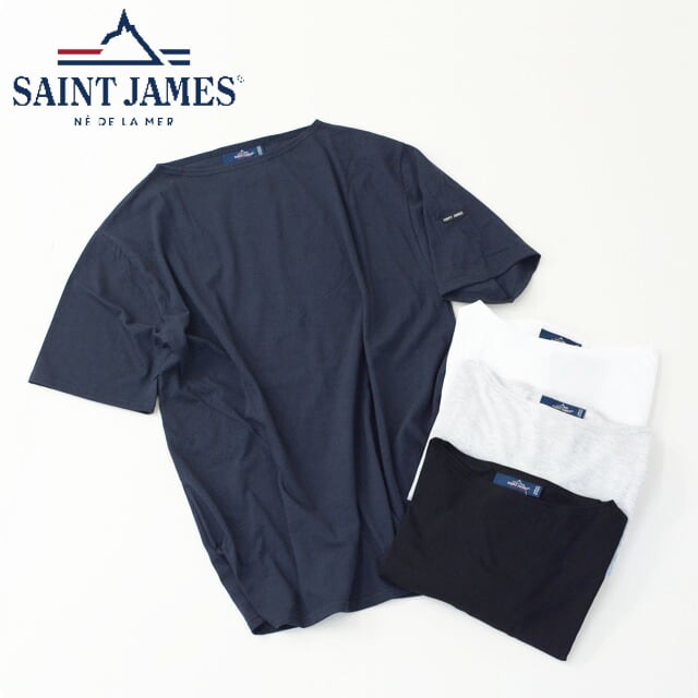 SAINT JAMES [セントジェームス 正規販売店] PIRIAC SOLID [ピリアック 無地] 無地カットソー 半袖Tシャツ / Tシャツ　 MEN'S/LADY'S | refalt online store
