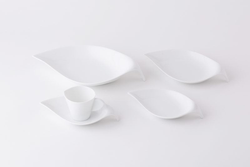 リーフ カップ 白 Leaf 葉のうつわ 白陶磁器 【ソーサー別売り