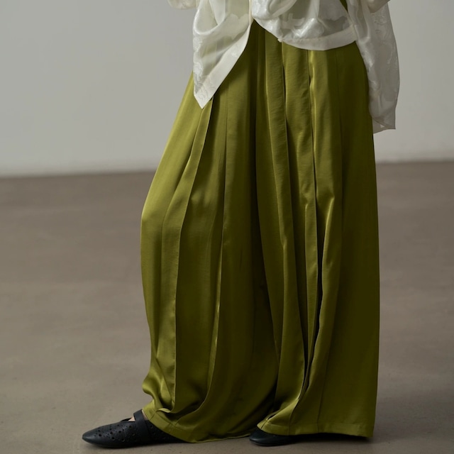 Pleated Wide Pants 01452