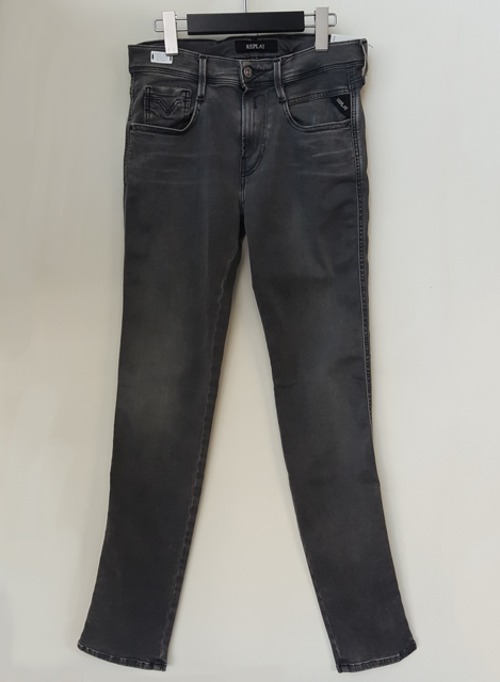 REPLAY HYPERFLEX BLACK STRETCH DENIM 66107B009