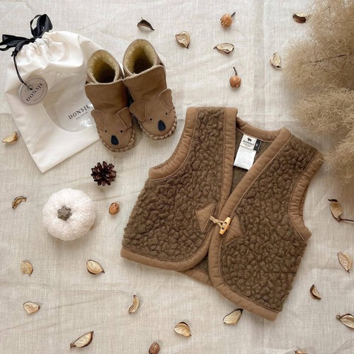 【即納】wool vest