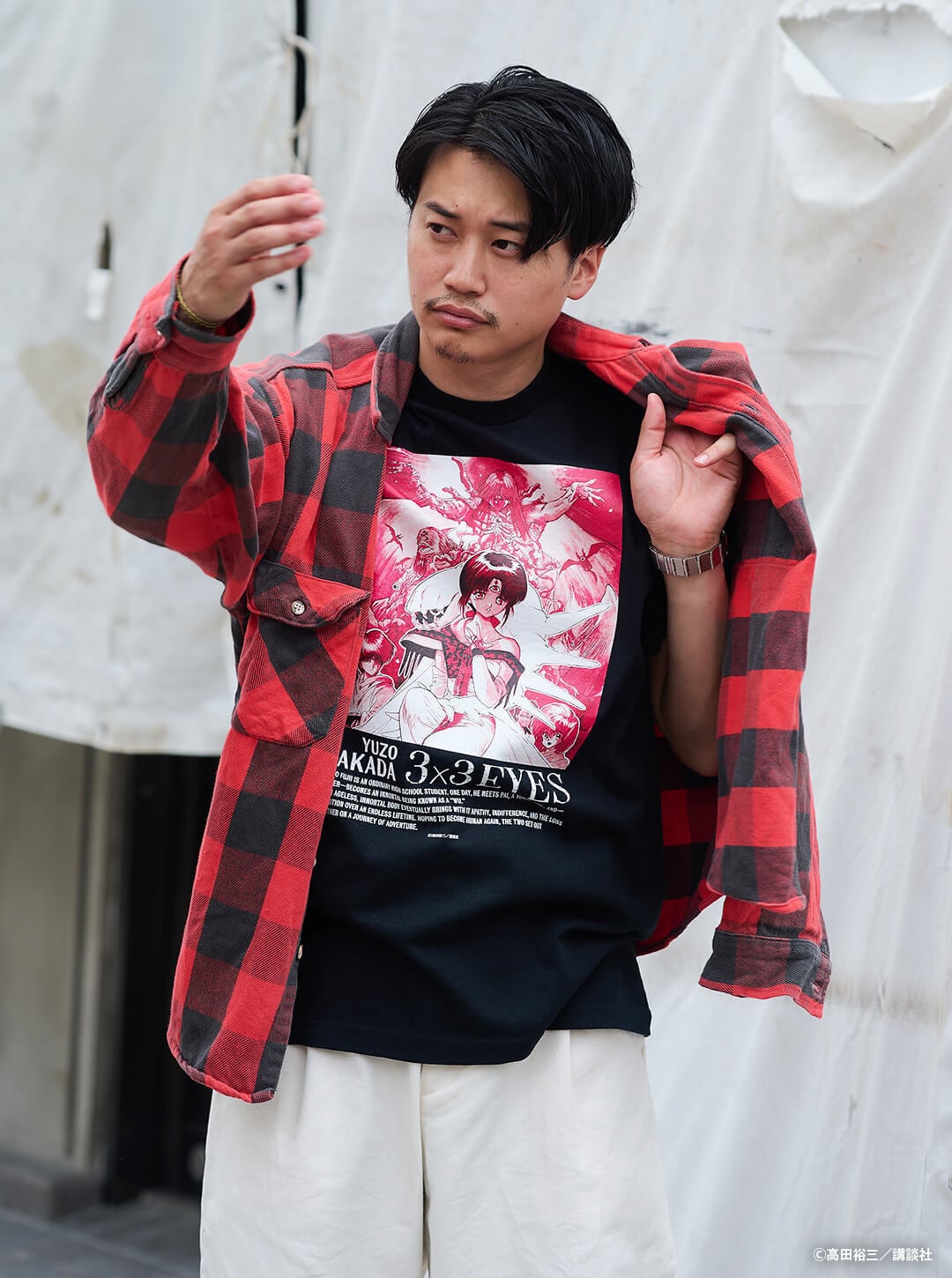 3×3EYES」T-Shirt／ Crimson | Number Rock