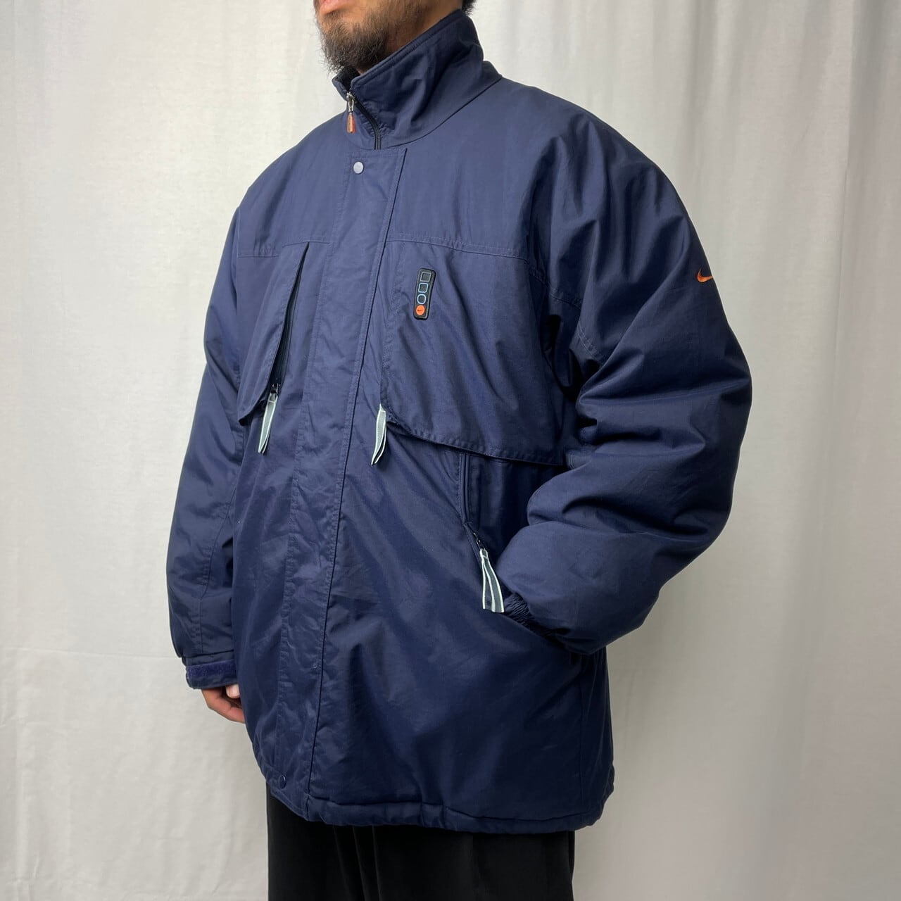 90年代 NIKE ナイキ テックナイロンジャケット メンズXL相当 古着 90s 