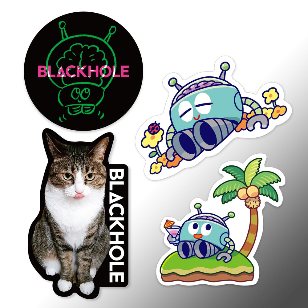 BLACKHOLE 春のステッカーセットA | BLACKHOLE