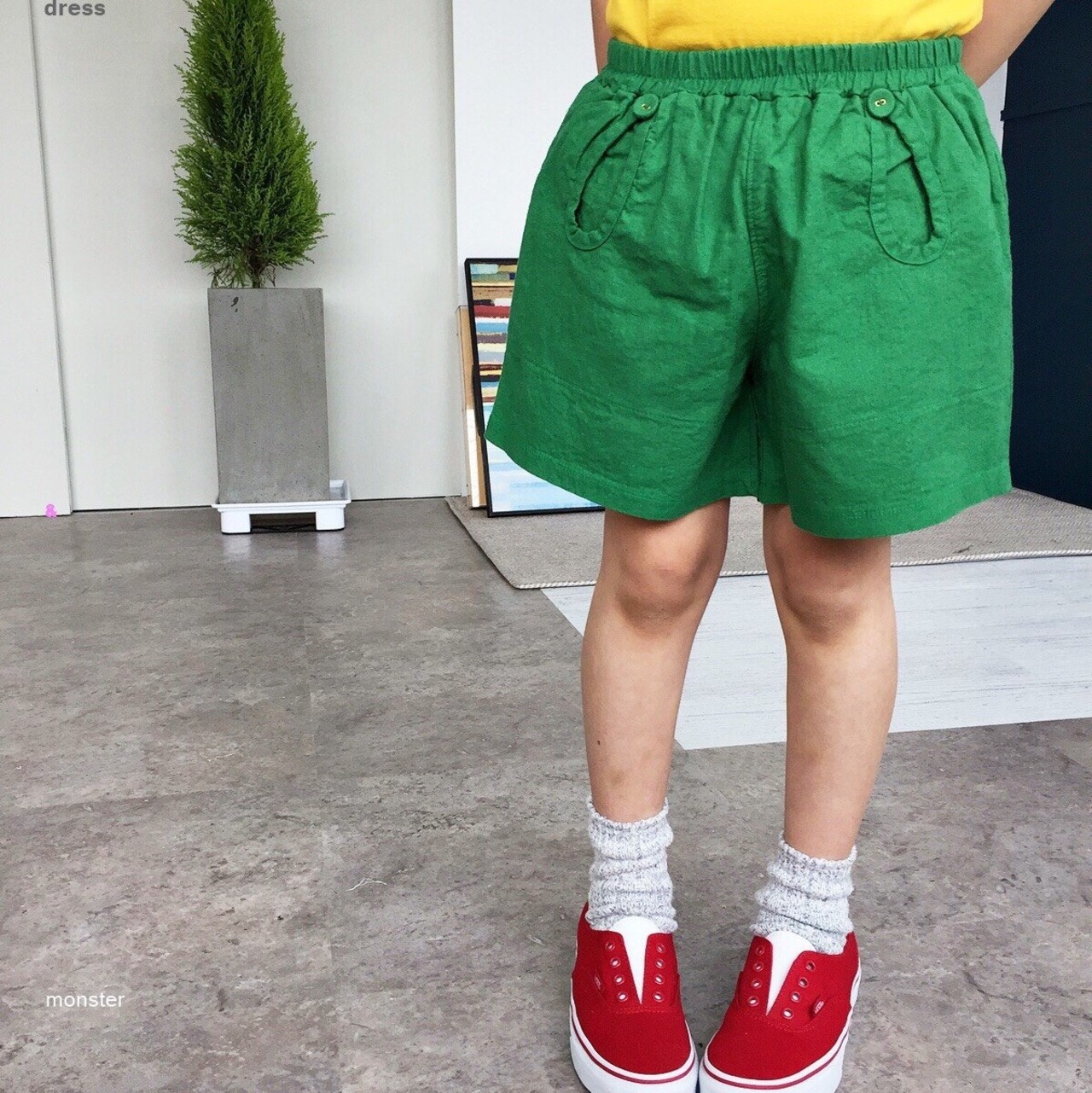 Dress&Monster ボタンポケットショートパンツ ドレスモンスター - 9