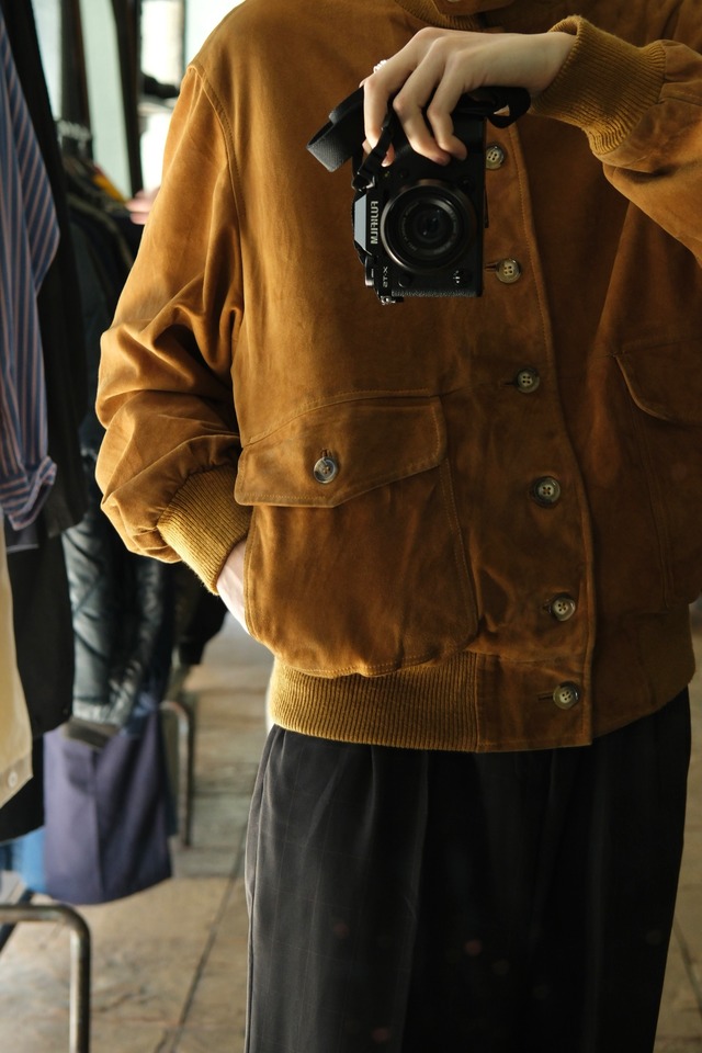 Utah／"BARRED'S COLLECTION" goat suede valstar jacket