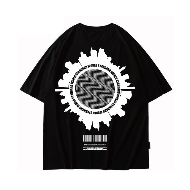WORLD STANDARD/クルーネックプリントTシャツ/WSHT-056