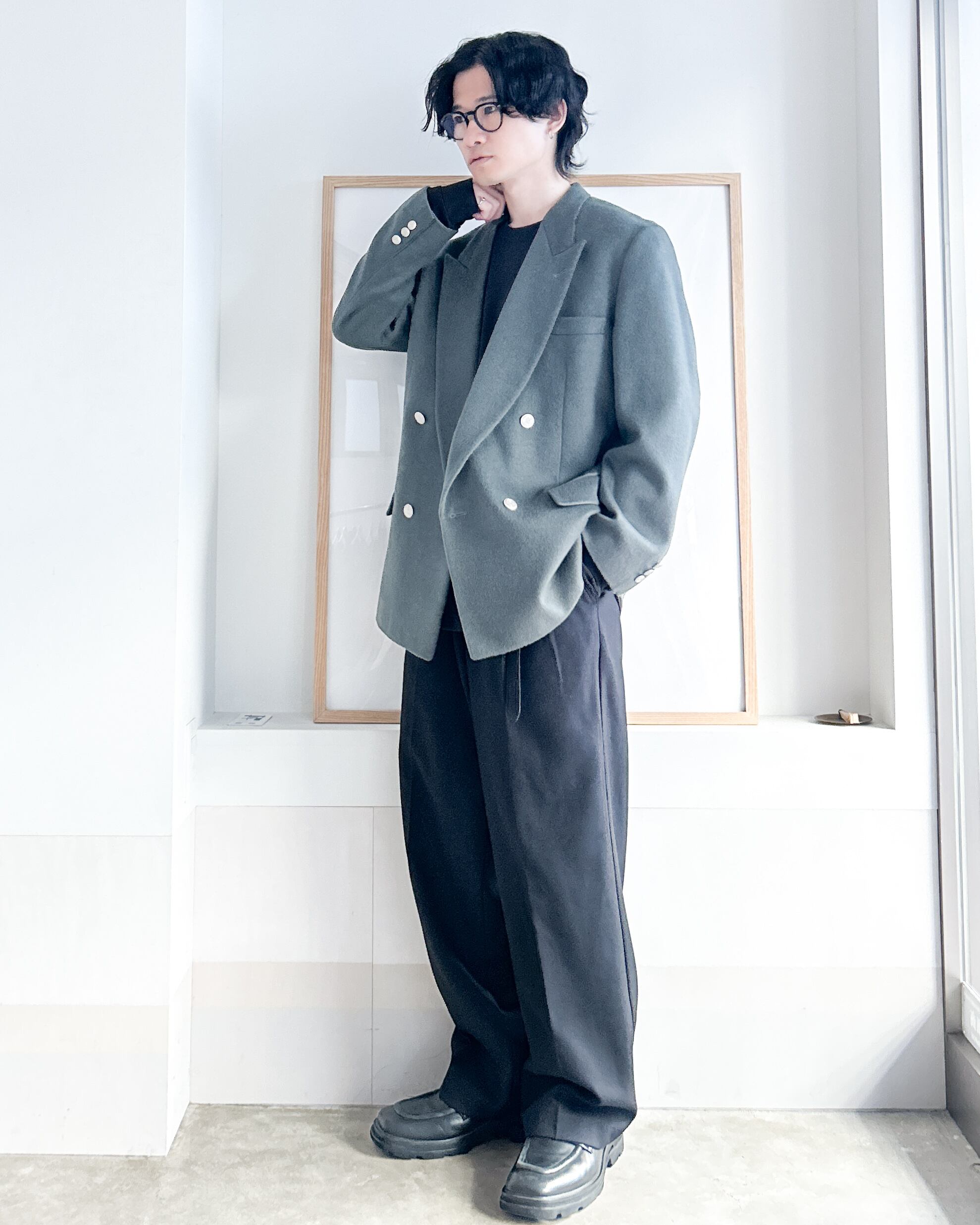 リーバイス　リメイク　テーラードジャケット MLRリメイク】リサイズダブルブレストテーラードジャケット | 古着