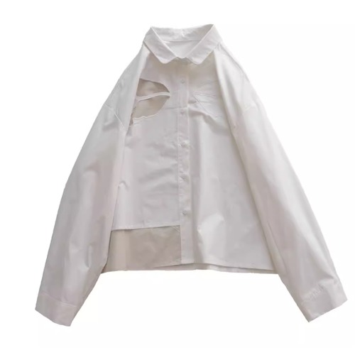 カットワーク刺繍デザインブラウス ・9767