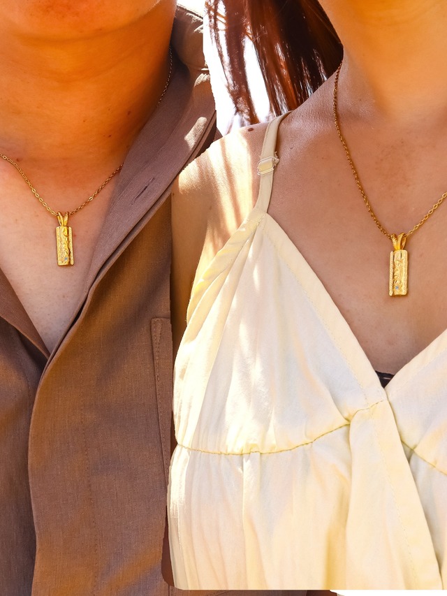 Diamond Pair Hawaiian Necklace