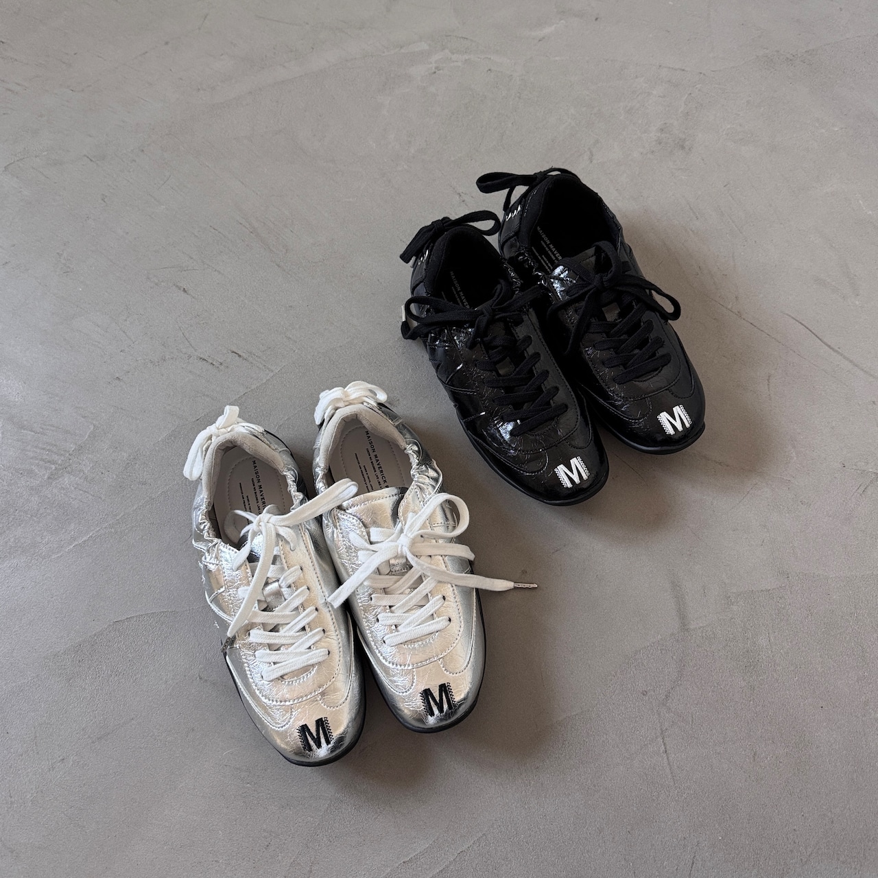 【受注予約：4月上旬入荷予定】ballerina track sneakers/silver