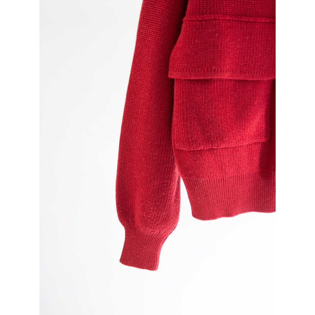 Salvatore Ferragamo】Made in Italy 100% Wool Oversized Knit Jacket