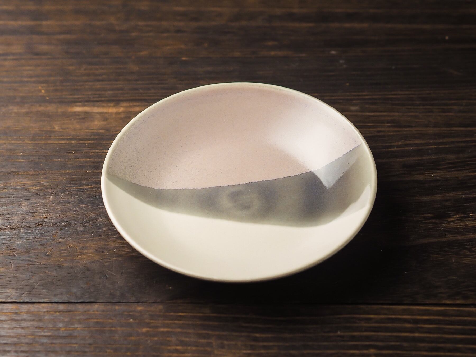 muutos plate 15cm ピンク／kobayashi pottery studio