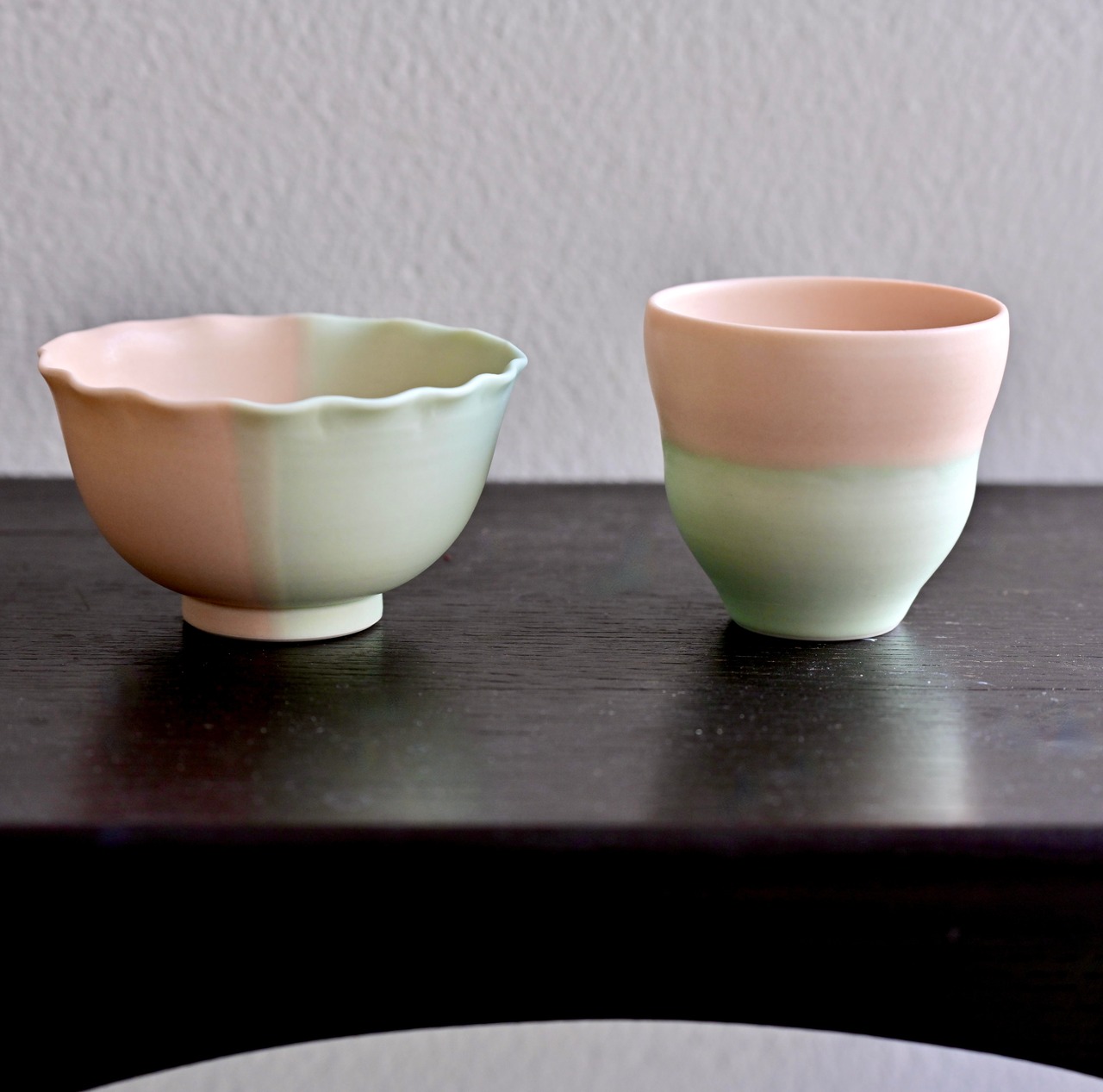 mmc5 MUMCA 丸谷牧子 作 ゆらぎカップ ピンク×グリーン Free Cup / 2104400000399