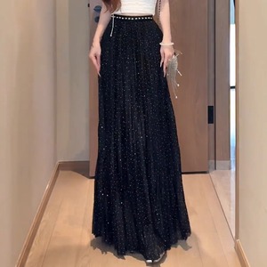 【送料無料】 ロングスカート 秋 マキシ丈 フレア Aライン キラキラ ラメ かわいい 大人可愛い きれいめ カジュアル 大人 上品 おしゃれ お洒落 こなれ感 コンサバ系 ラフ 抜け感 エレガント レディライク 無地 30代 40代 レディース 女性用 ママ服 デート お出かけ お呼ばれ 休日 アウトドア お茶会 女子会 授業参観 着回し 普段使い ファッション コーデ スタイル 楽ちん 体型カバー 定番 着痩せ 垢抜け ブラック 大人カラー モノトーン