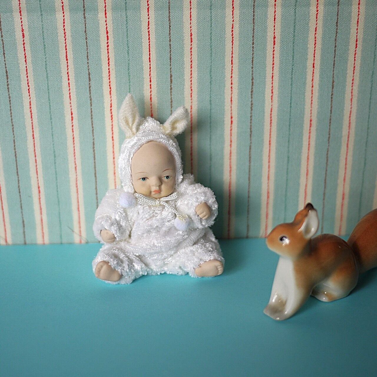 赤ちゃん人形 ウサギの着ぐるみ ドイツ