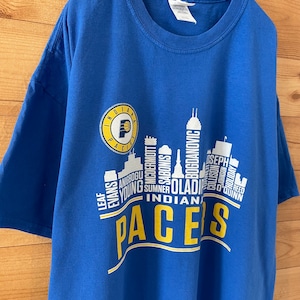 【GILDAN】NBA INDIANA  PACERS インディアナペイサーズ バスケ プリント Tシャツ XL オーバーサイズ us古着