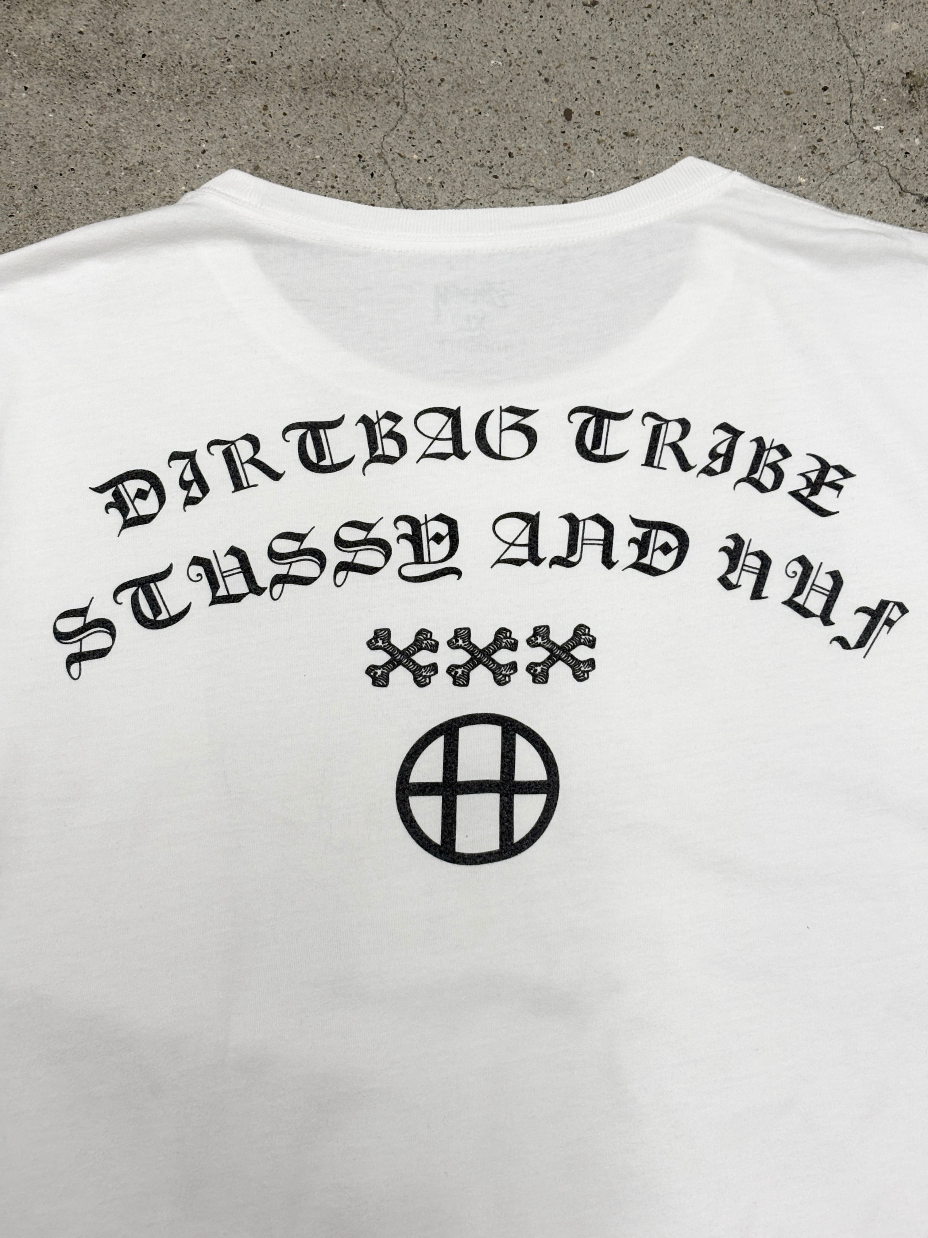 HUF x STUSSY ロサンゼルスオープニング記念 コラボ Tシャツ 10s STUSSY × HUF/30th Anniversary Tee/XL/30周年記念Tシャツ