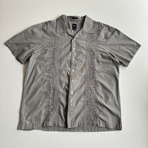 -USED- GAP OPEN COLLAR SHIRTS -GREY- [XL]