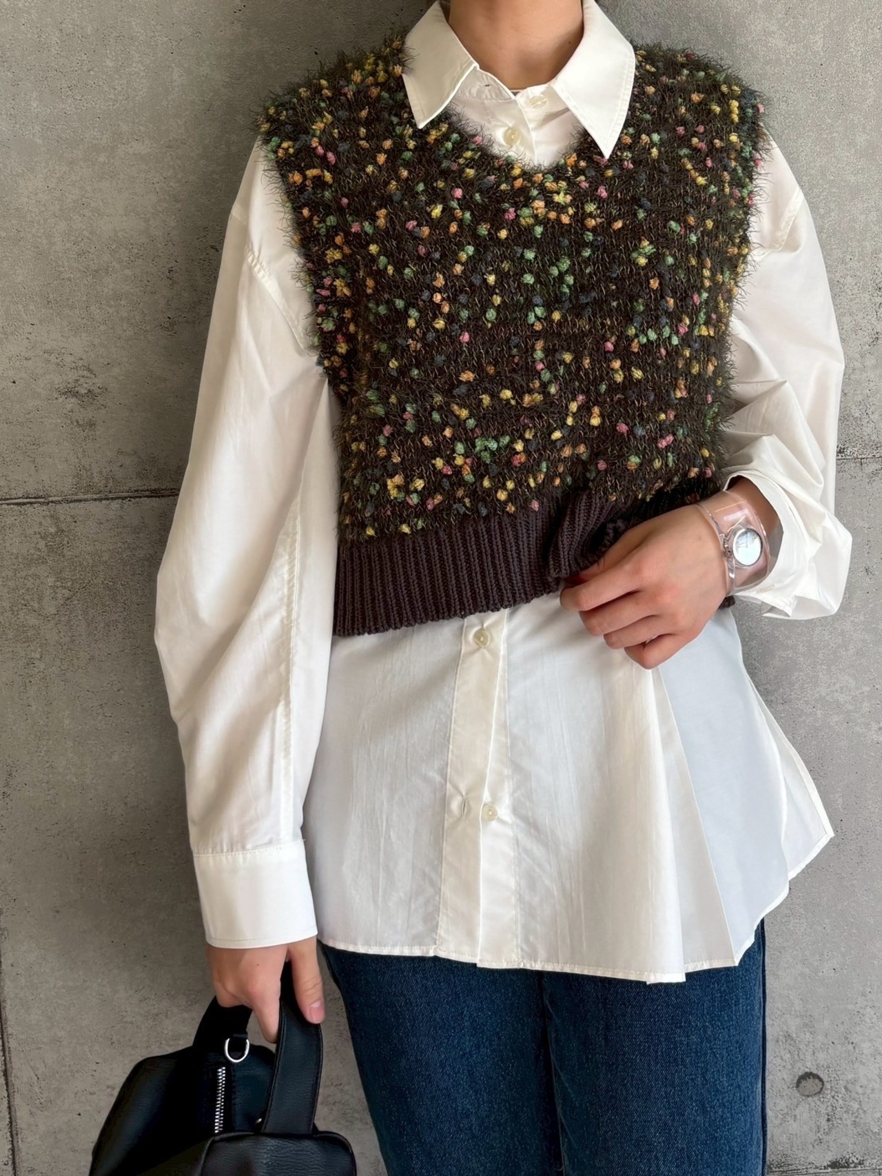 ロージー　ぽこぽこヤーンニットベスト Rosiee　R751250