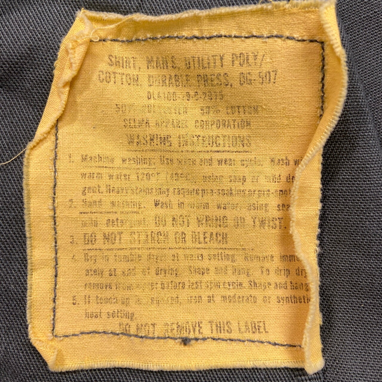 79年納品 米軍実品 U.S.ARMY OG-507 ユーティリティシャツ ミリタリー 