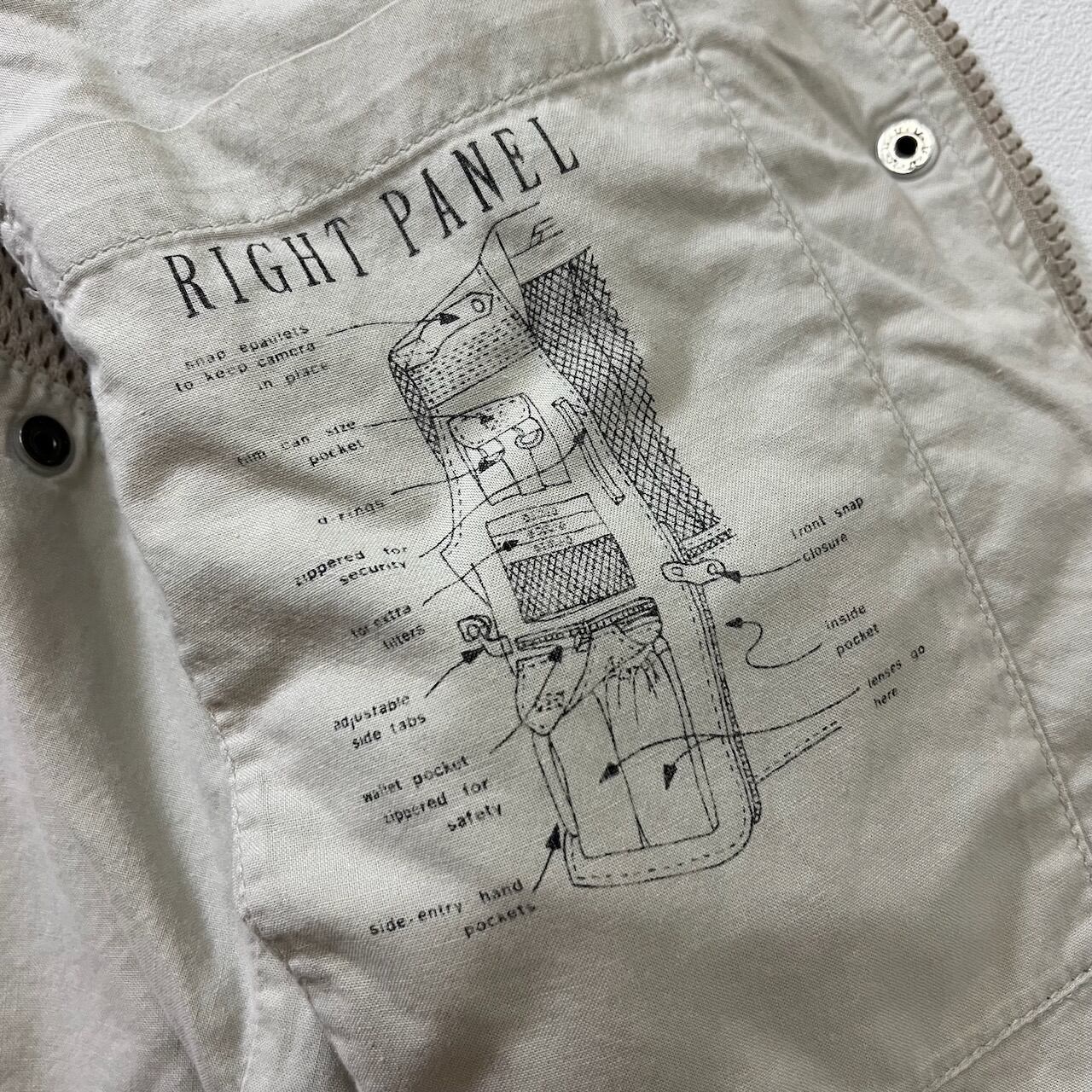BANANA REPUBLIC メッシュ エポレット 多ポケット フィッシングベスト