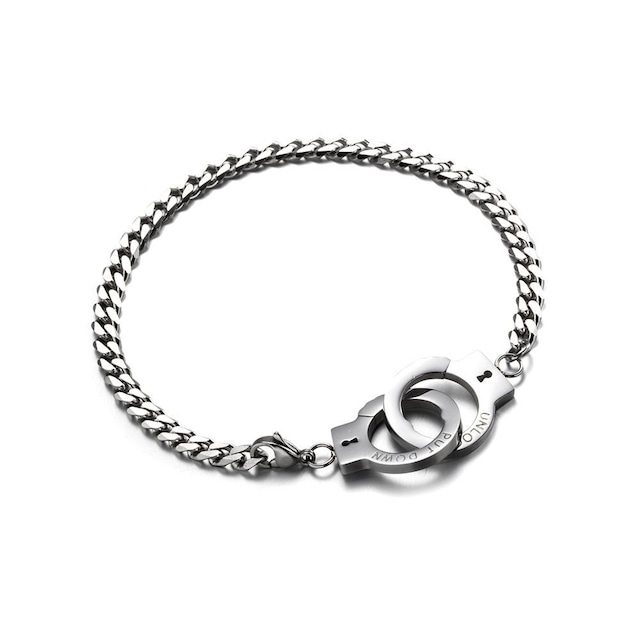 "Hand▲cuffs" Street Luxury Silver Bracelet