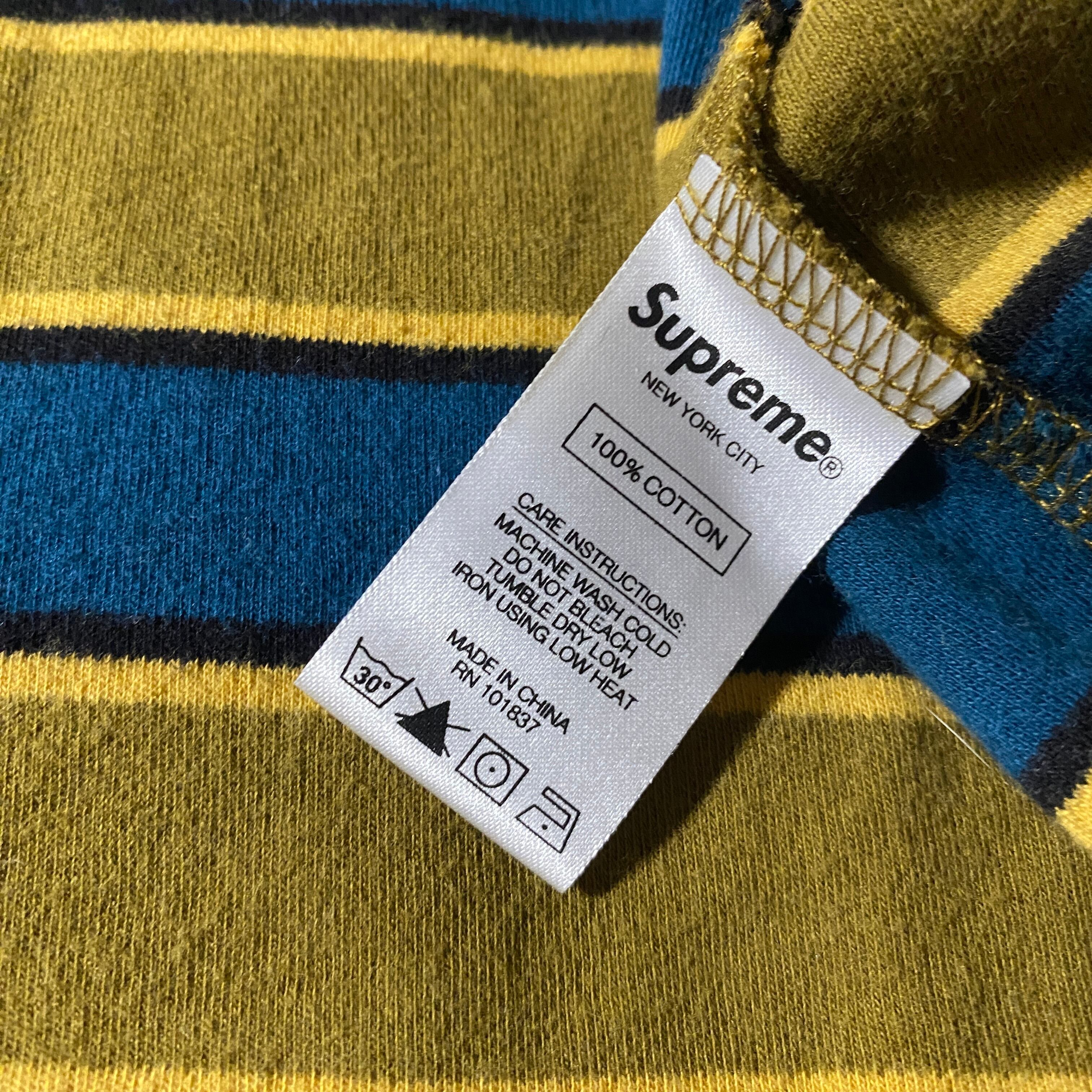 18AW Supreme Striped LS Polo | WAGENTYPEII