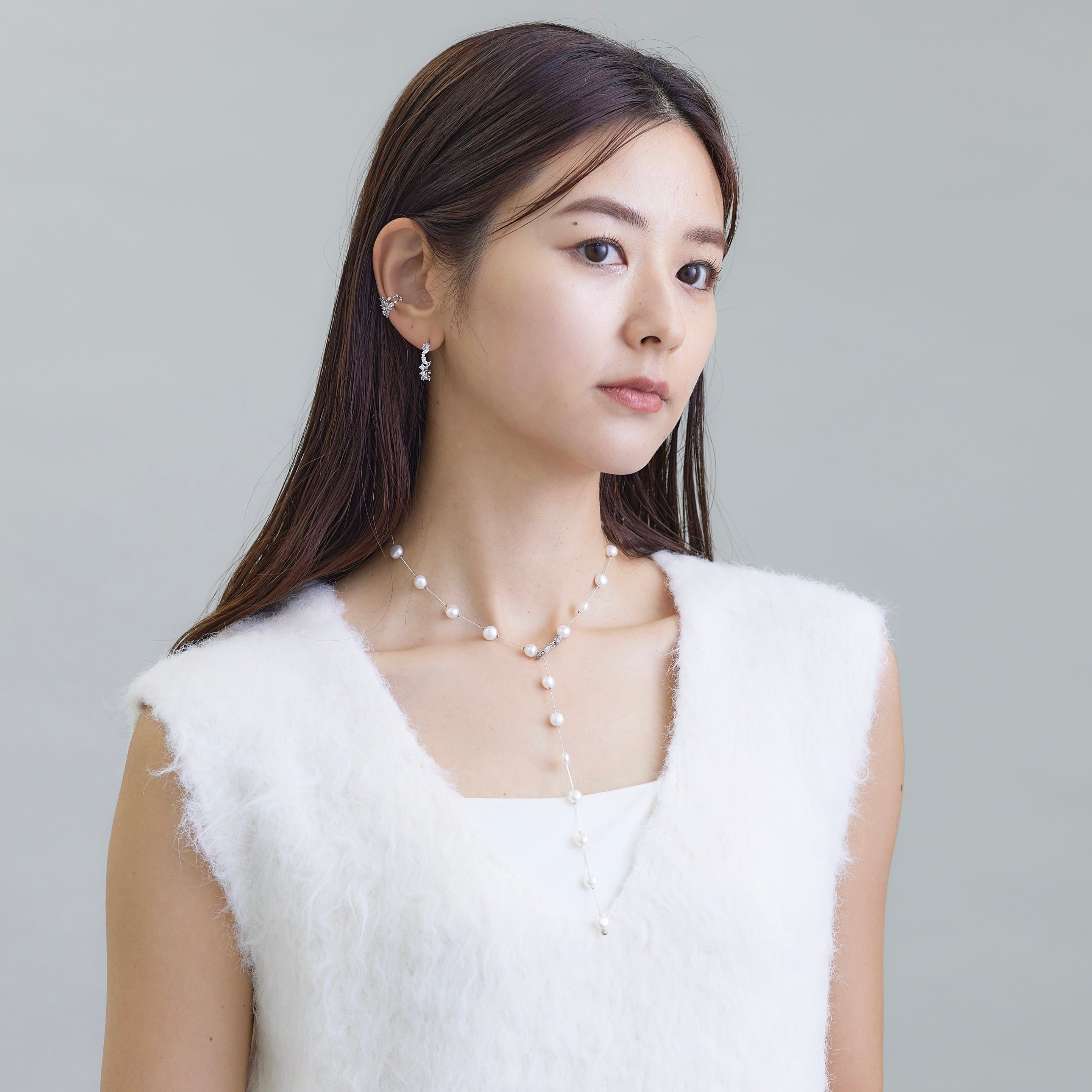 latua stella mellow necklace パールネックレス Mellow necklace -SILVER- | LATUA STELLA
