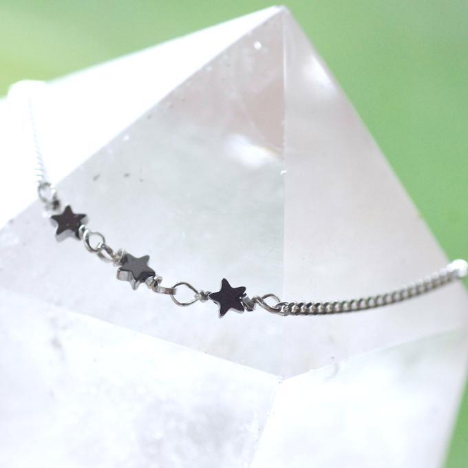 【SALE】✦星に願いを✦⋆.·SV925.·夜空に浮かぶ三つ星オリオンブレスレット ⋆.·✦