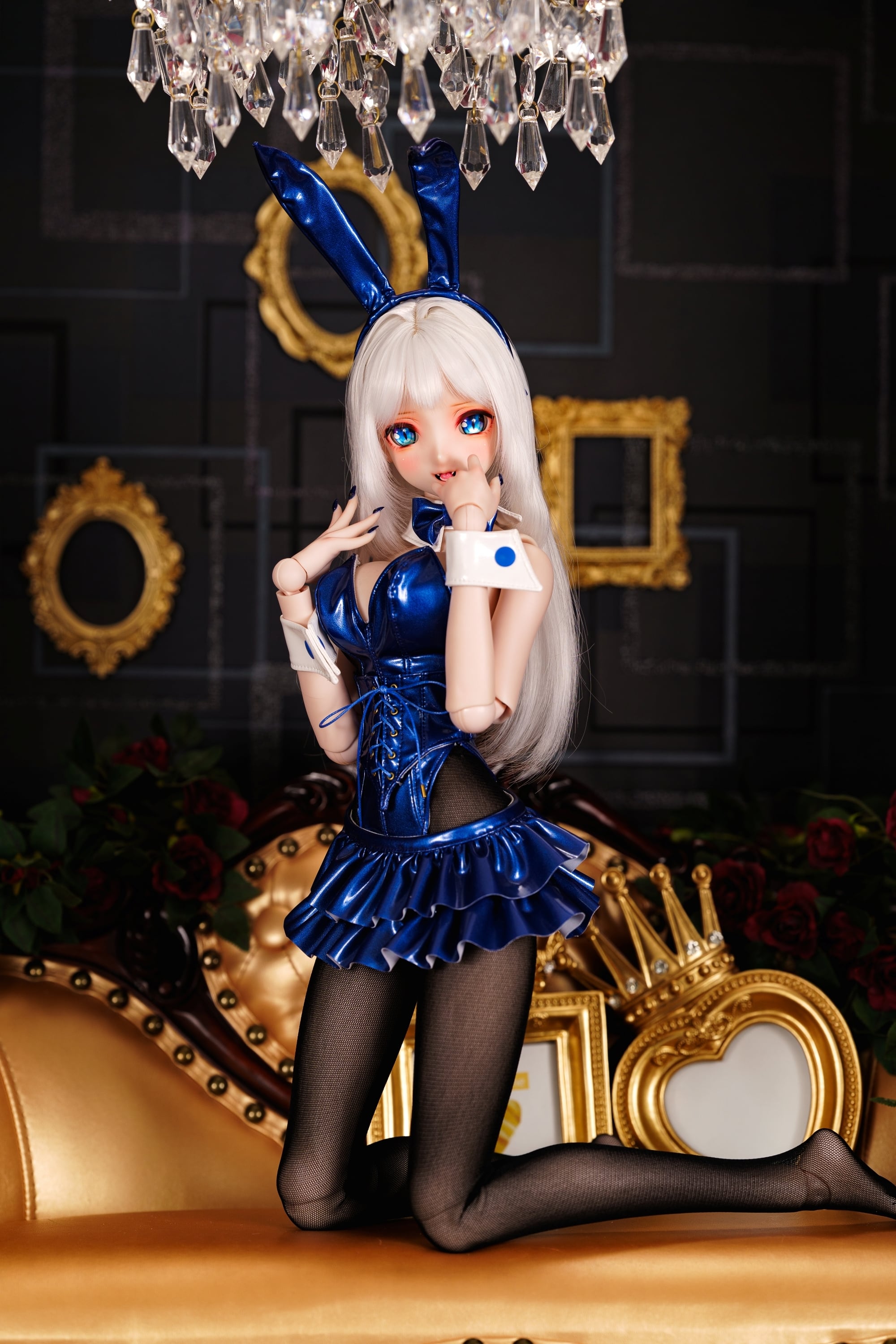 【MDD(S~M胸・M~L胸】グロスエナメルバニーセット