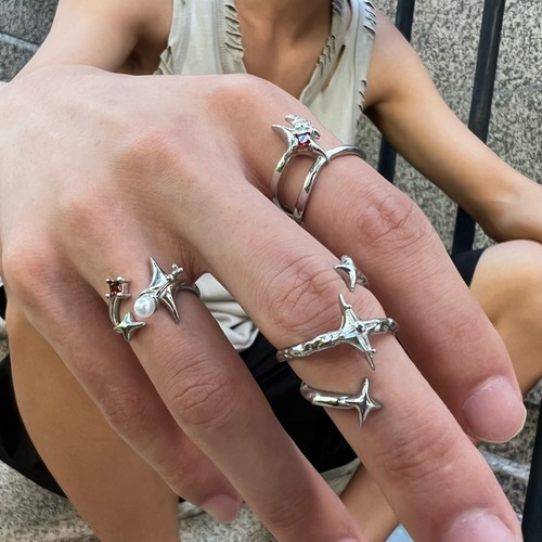 star design ring　スターデザインリング　J1439