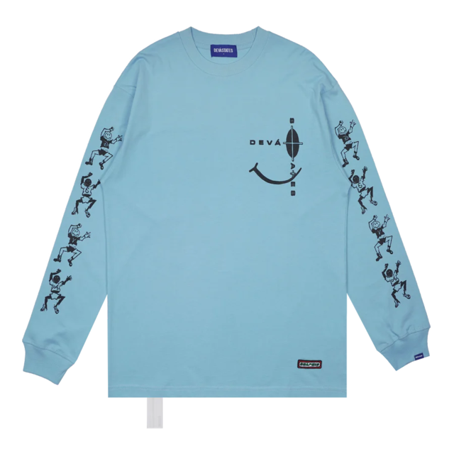 【DEVA STATES】LS Tshirt - SCREW - Blue