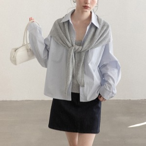 camisole & shirt set with shawl　J00464